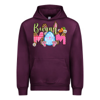 Mauve Wine Easter Day Bunny mom Urban Hoodie - OliviaCreatesArt