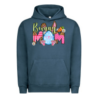 Pigment Midnight Navy Easter Day Bunny mom Urban Hoodie - OliviaCreatesArt