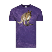 Cloud Purple Hand Drawn Wallaby Animal Vintage Tee - LillyAllenDesigns