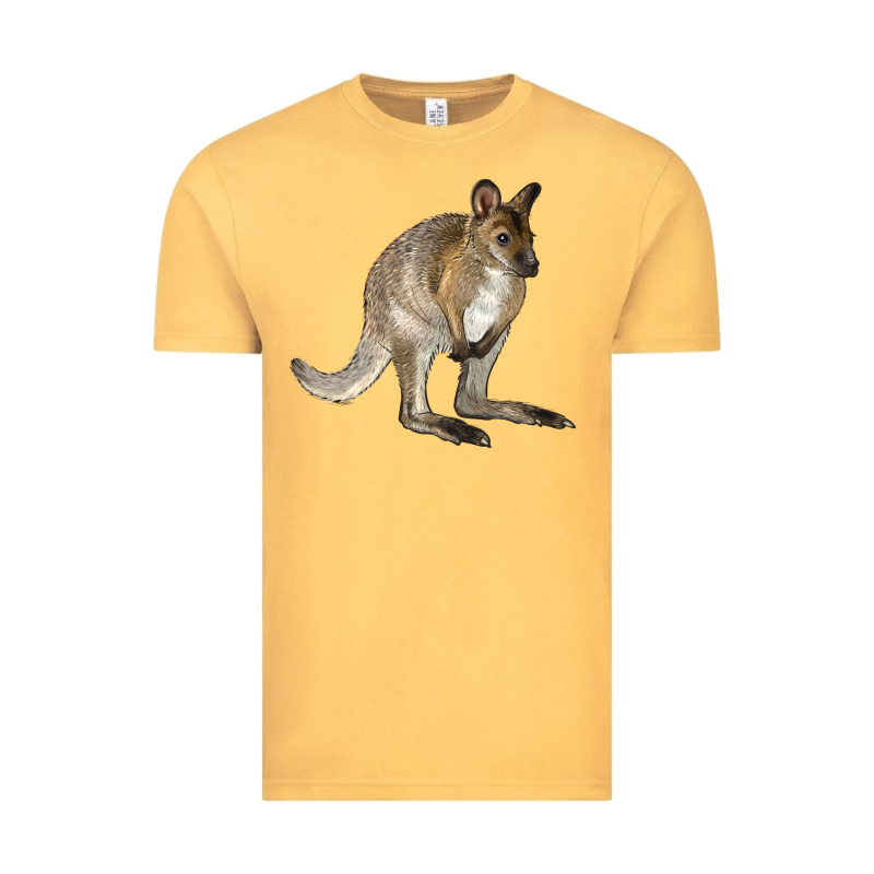 Hand Drawn Wallaby Animal Vintage Tee by LillyAllenDesigns | Teevron