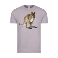 Vintage Zinc Hand Drawn Wallaby Animal Vintage Tee - LillyAllenDesigns