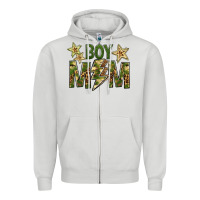 Dove Grey Boy Mom Zipper Hoodie - BundleAndBundleShop