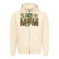 Sandshell Boy Mom Zipper Hoodie - BundleAndBundleShop