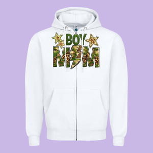 Boy Mom Zipper Hoodie Designed By Bundleandbundleshop