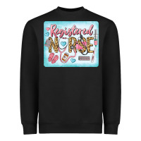 Black Western Registered Nurse Heavyweight Sweatshirt - LillyAllenDesigns