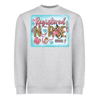 Heather Grey Western Registered Nurse Heavyweight Sweatshirt - LillyAllenDesigns