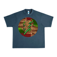 Midnight Navy leopard lightning bolt Christmas Urban Heavy Tee - Jasminsmagicworld