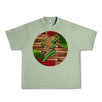 Oil Green leopard lightning bolt Christmas Urban Heavy Tee - Jasminsmagicworld