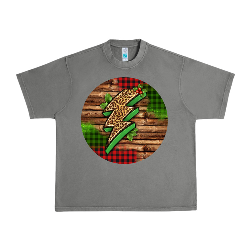 Leopard Lightning Bolt Christmas Urban Heavy Tee by Jasminsmagicworld | Teevron