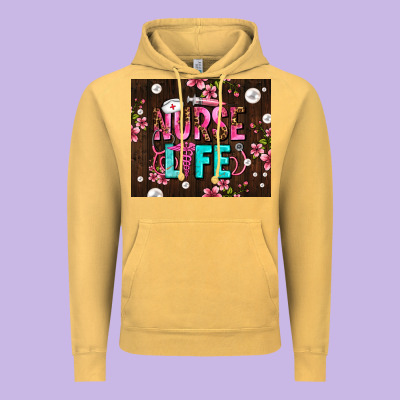Nurse Life With Pearls Vintage Hoodie Designed By Adodesignshop