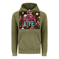 Vintage Olive nurse life with pearls Vintage Hoodie - AdoDesignShop