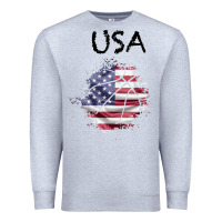 Heather Grey USA Premium Sweatshirt - Bettercallsaul