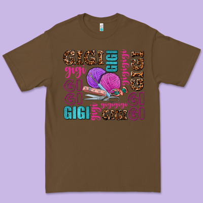 Gigi Gigi With Knitting Premium Tee Designed By Adodesignshop