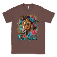 Chestnut free spirit quarter horse floral Classic Tee - LillyAllenDesigns