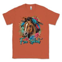 Copper free spirit quarter horse floral Classic Tee - LillyAllenDesigns