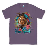 Lavender free spirit quarter horse floral Classic Tee - LillyAllenDesigns