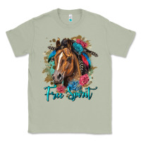 Matcha free spirit quarter horse floral Classic Tee - LillyAllenDesigns