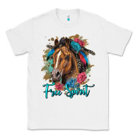 White free spirit quarter horse floral Classic Tee - LillyAllenDesigns