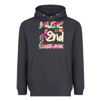 Smoke Cool I Love Music Shirt Gifts Music Is My Second Language Heavyweight Hoodie - Bettercallsaul