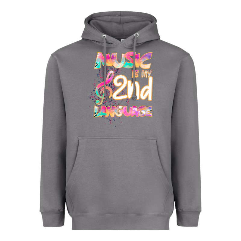 Cool I Love Music Shirt Gifts Music Is My Second Language Heavyweight Hoodie by Bettercallsaul | Teevron