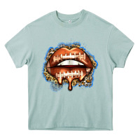Arona american football lips Heavy Core Tee - Zillion Design Studio