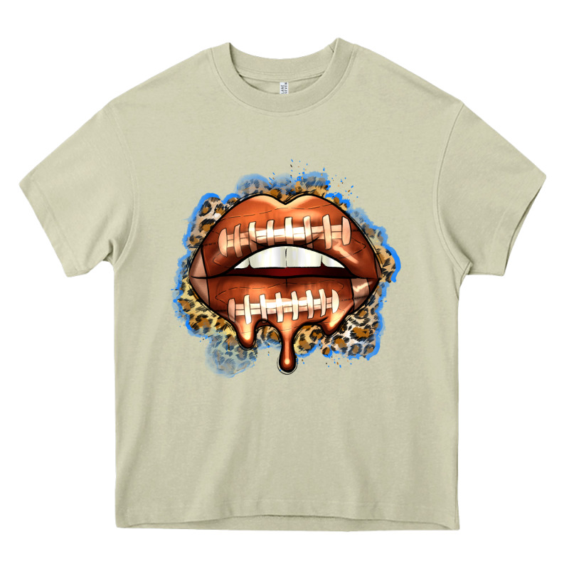American Football Lips Heavy Core Tee by Zillion Design Studio | Teevron