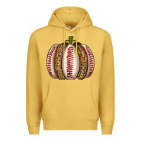 Antique Gold Baseball Pumpkin Premium Hoodie - texasbilliewilder