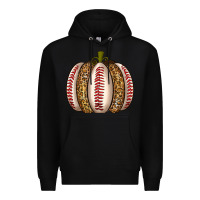 Black Baseball Pumpkin Premium Hoodie - texasbilliewilder