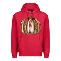 Cardinal Baseball Pumpkin Premium Hoodie - texasbilliewilder