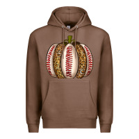 Chestnut Baseball Pumpkin Premium Hoodie - texasbilliewilder