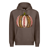 Coffee Baseball Pumpkin Premium Hoodie - texasbilliewilder