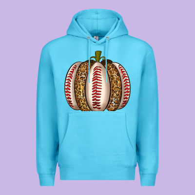 Baseball Pumpkin Premium Hoodie Designed By Texasbilliewilder