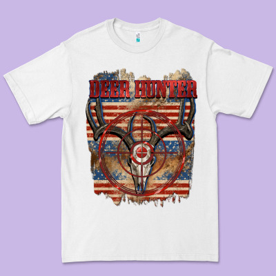 Deer Hunter 4th Of July Premium Tee Designed By Cowgirlartshop