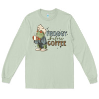 Matcha froggy before coffee Long Sleeve Tee - MaliasSmallBusiness