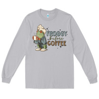 Moon Dust froggy before coffee Long Sleeve Tee - MaliasSmallBusiness