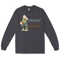 Smoke froggy before coffee Long Sleeve Tee - MaliasSmallBusiness