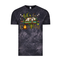 Cloud Black let's go camping Vintage Tee - BarkalooDesign