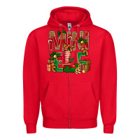 Red Christmas Mini Elf Zipper Hoodie - BundleAndBundleShop