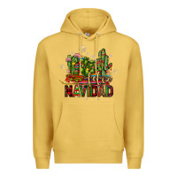 Antique Gold feliz navidad cactus Premium Hoodie - JahusDesignShop