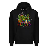 Black feliz navidad cactus Premium Hoodie - JahusDesignShop