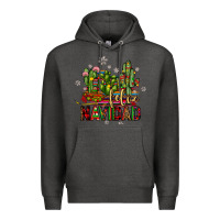 Charcoal Heather feliz navidad cactus Premium Hoodie - JahusDesignShop