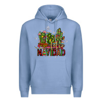 Colony Blue feliz navidad cactus Premium Hoodie - JahusDesignShop
