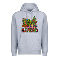 Heather Grey feliz navidad cactus Premium Hoodie - JahusDesignShop