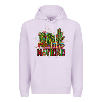 Lilac feliz navidad cactus Premium Hoodie - JahusDesignShop
