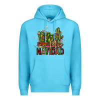 Ocean Blue feliz navidad cactus Premium Hoodie - JahusDesignShop