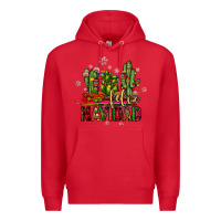 Red feliz navidad cactus Premium Hoodie - JahusDesignShop