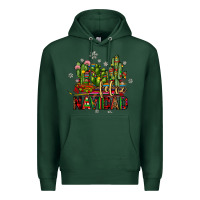 Sports Green feliz navidad cactus Premium Hoodie - JahusDesignShop