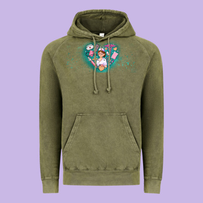 Nurse And Elements Vintage Hoodie Designed By Adodesignshop
