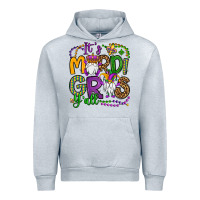 Heather Grey it's mardi gras y'all gnomes Urban Hoodie - OliviaCreatesArt