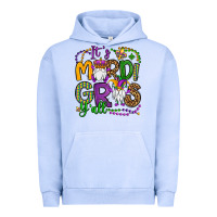 Pigment Grape Ice it's mardi gras y'all gnomes Urban Hoodie - OliviaCreatesArt